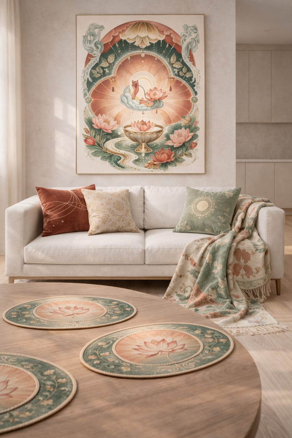 Capsule styled in living room